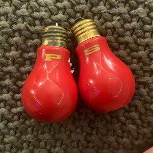 Japan vintage light bulb salt and pepper shakers